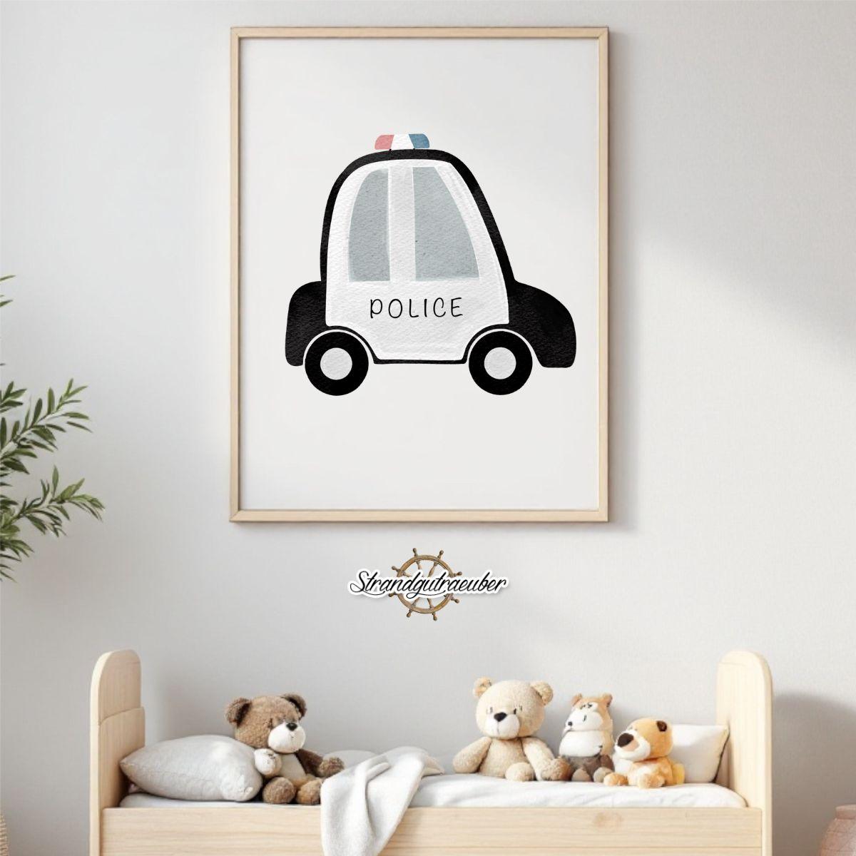 Buegelbild Polizei Auto Buegelbild Polizei Auto
